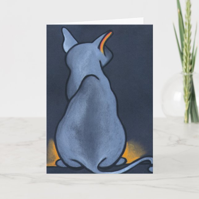 Blue'z Cat by Robyn Feeley Card (Front)