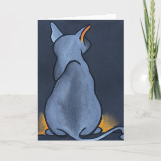 Blue'z Cat by Robyn Feeley Card