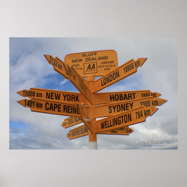 Bluff, New Zealand Poster (Front)