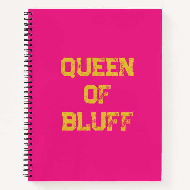 Bluff Queen Spiral Notebook (Front)