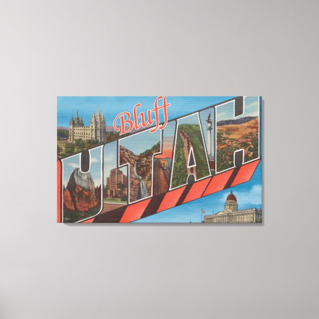 Bluff, UtahLarge Letter ScenesBluff, UT Canvas Print (Front)