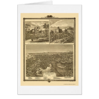Bluffs du Conseil, carte panoramique d'IA - 1875