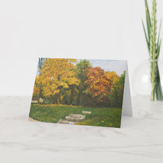 Bluffside dans la carte de voeux d'automne