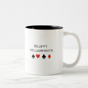 Bluffy Mcliarpants T-shirt Two-Tone Coffee Mug