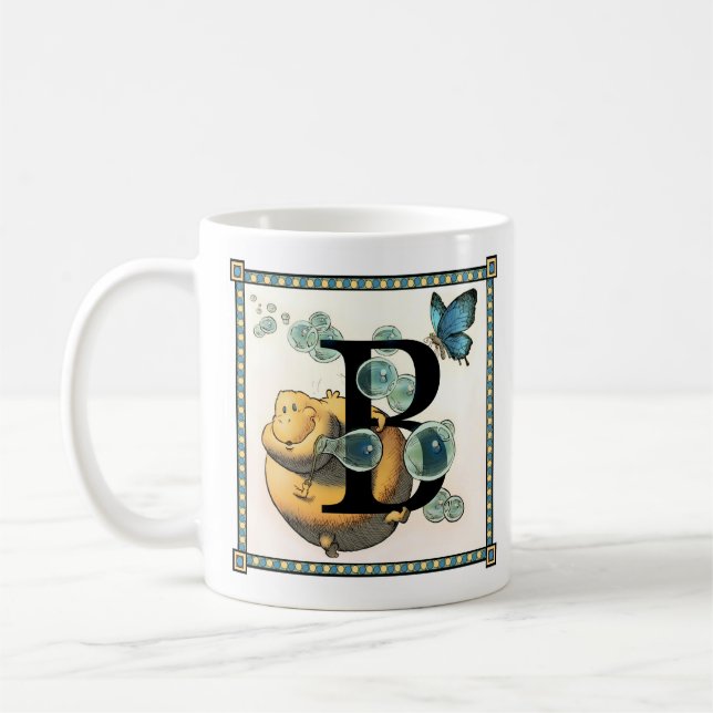 Blug Letterblock Mug - Featuring the Letter "B" (Left)