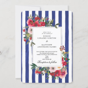 Bluing Coloured Wedding Invitation