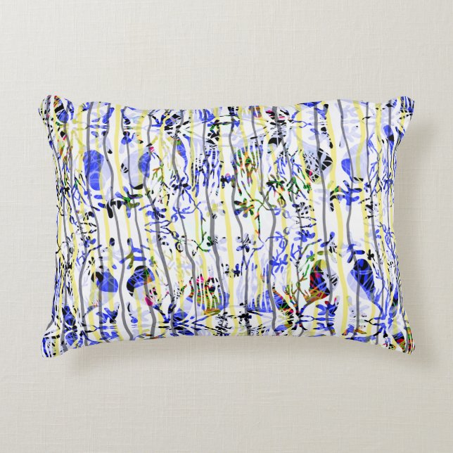 Bluish Accent Pillow (Front)