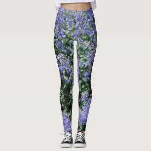 Bluish Floral Leggings