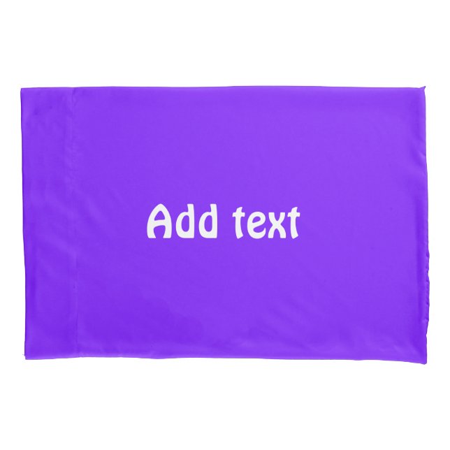 Bluish purple solid plain pillowcase (Front)