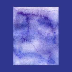 Bluish Purple Watercolor Abstract Scrapbook Paper