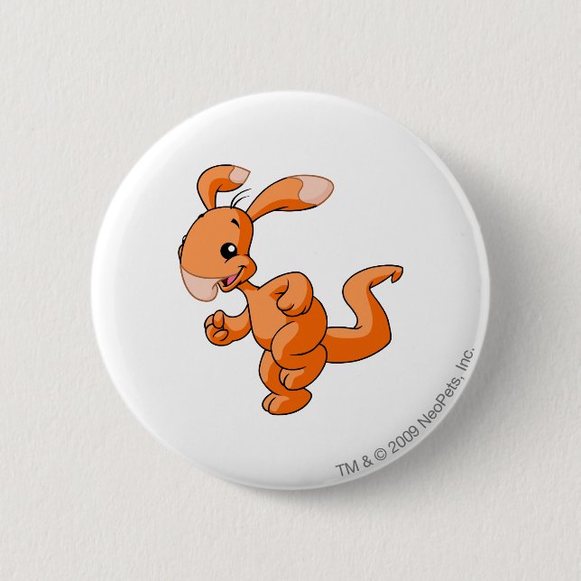 Blumaroo Orange 2 Inch Round Button (Front)