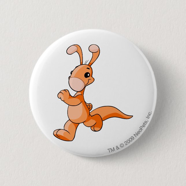 Blumaroo Orange 2 Inch Round Button (Front)