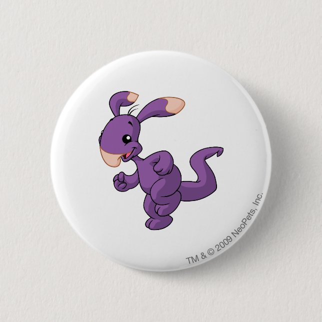 Blumaroo Purple 2 Inch Round Button (Front)