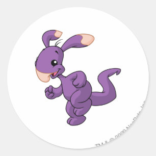 Blumaroo Purple Classic Round Sticker