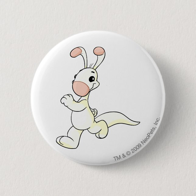 Blumaroo White 2 Inch Round Button (Front)