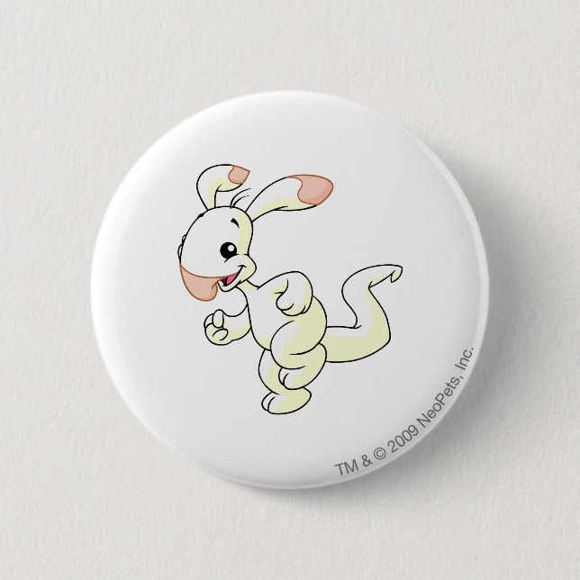 Blumaroo White 2 Inch Round Button (Front)