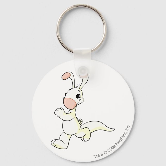 Blumaroo White Keychain (Front)
