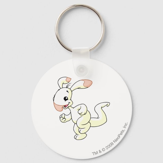 Blumaroo White Keychain (Front)