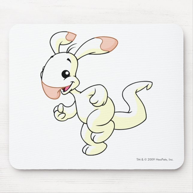Blumaroo White Mouse Pad (Front)
