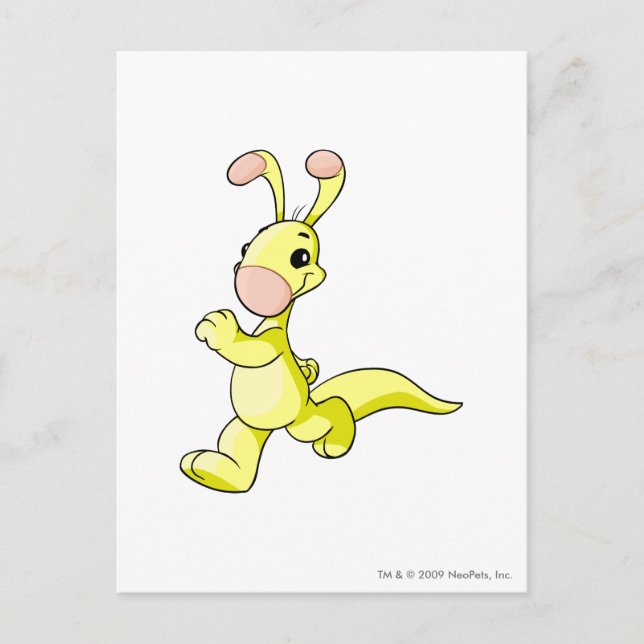 Blumaroo Yellow Postcard (Front)