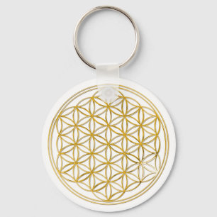 Blume des Lebens klein Keychain
