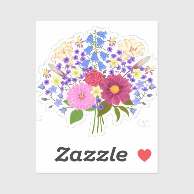 Blumenstrauss Custom Cut Sticker (Sheet)