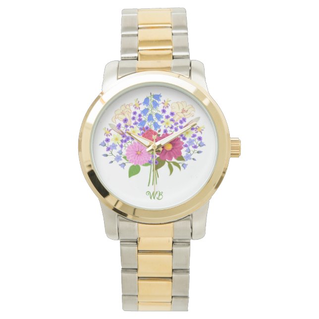 Blumenstrauss Oversized Two-Tone Watch (Front)