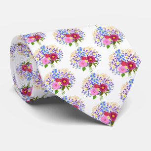 Blumenstrauss White Necktie