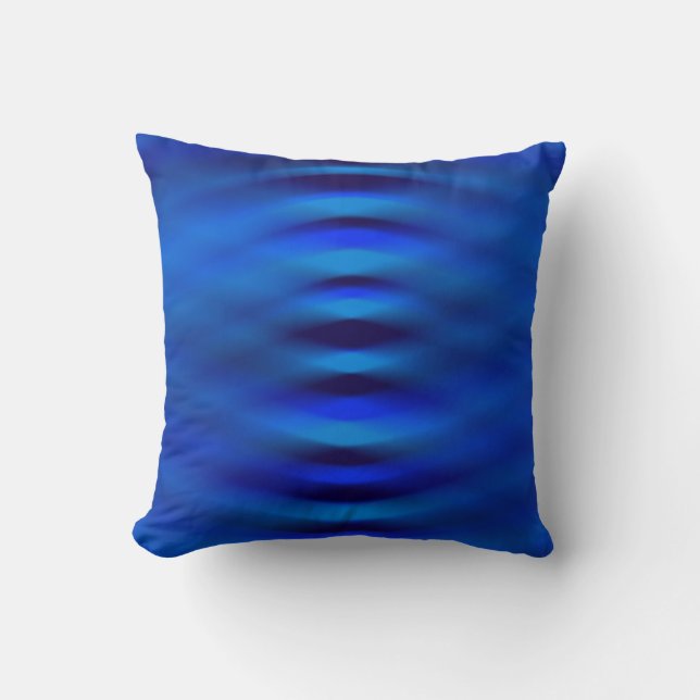 Blur Drop of Water Creating Ripples Throw Pillow (Front)