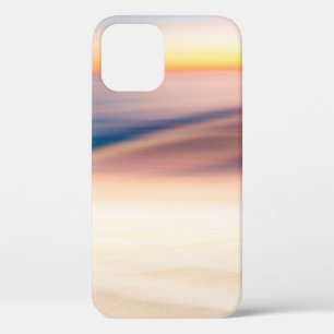 Blur tropical sunset beach with bokeh sun light wa iPhone 12 case