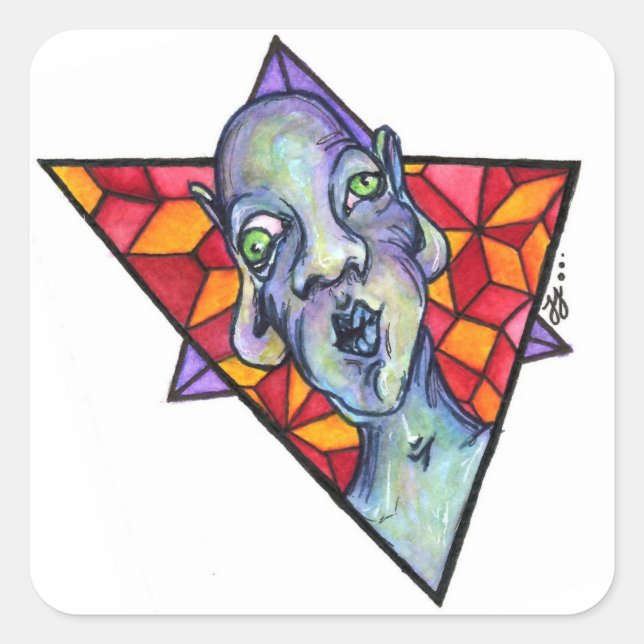 blurp square sticker (Front)