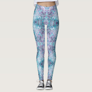 Blurple Swirls  Leggings
