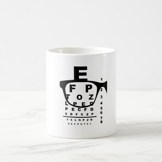 Blurr Eye Test Chart Coffee Mug (Center)
