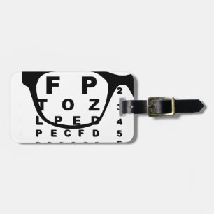 Blurr Eye Test Chart Luggage Tag