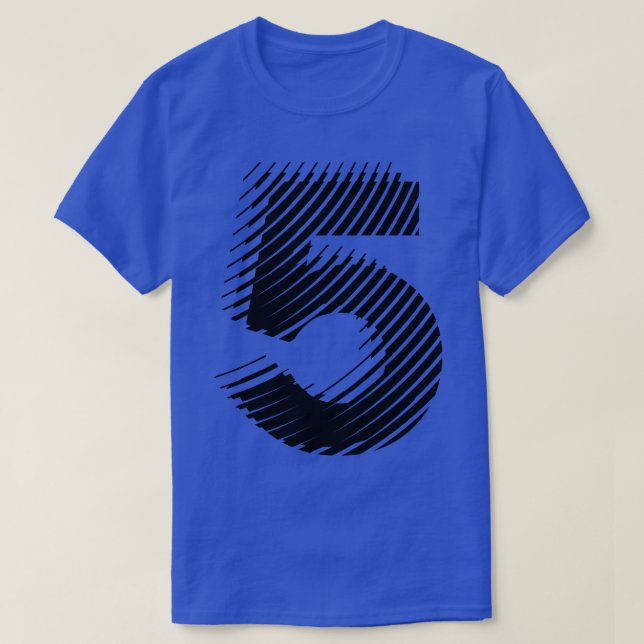 blurred 5 in black T-Shirt (Design Front)