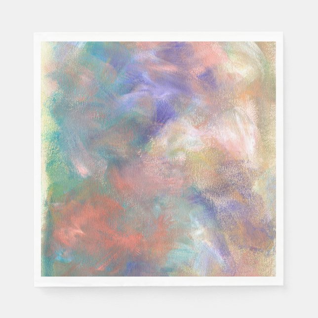 Blurred Abstract Paint Pattern Napkin (Front)