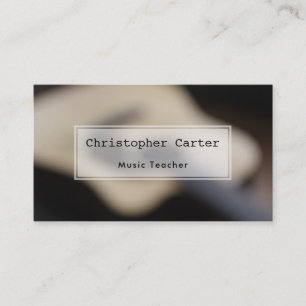 Blurred Acoustic Guitar, Artistic Photo Business Card