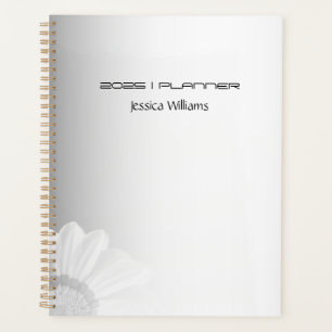 Blurred Grey Background Blurred Flower Business Planner