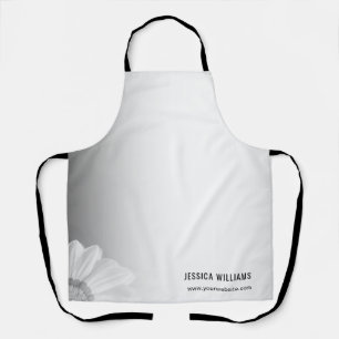Blurred Grey Background Blurred Gerbera Flower Apron