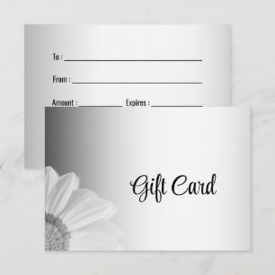 Blurred Grey Background Custom Business Gift Card