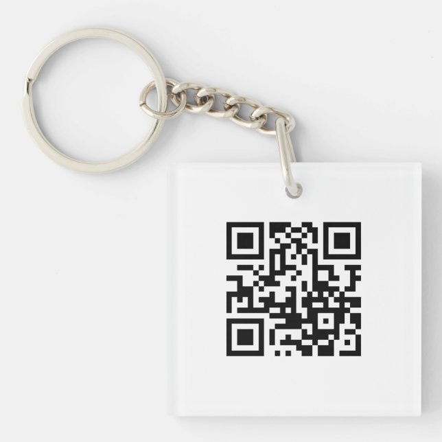 Blurred Grey Background Custom Logo Business Keychain (Front)