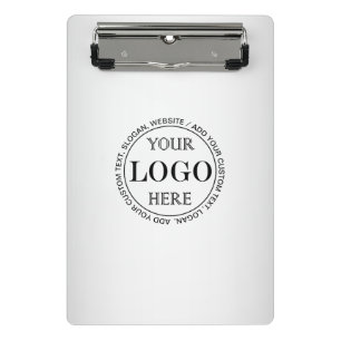 Blurred Grey Background Custom Logo Business Price Mini Clipboard