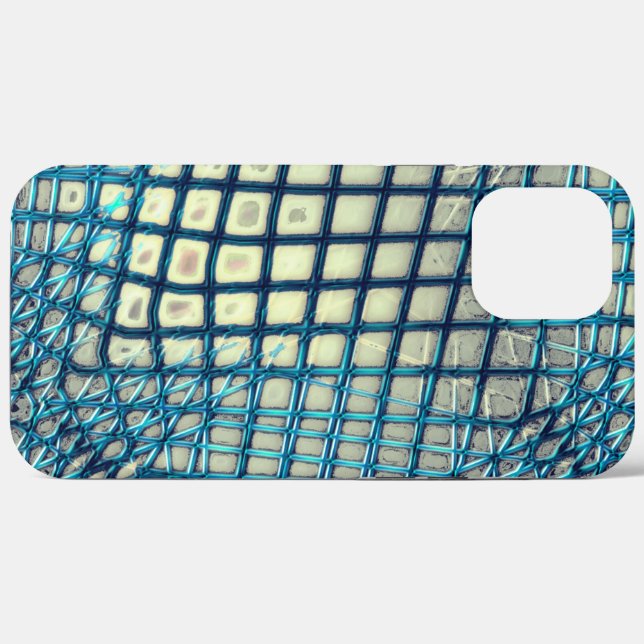 Blurred grey cyan similar to tangle of fishing net Case-Mate iPhone case (Back (Horizontal))
