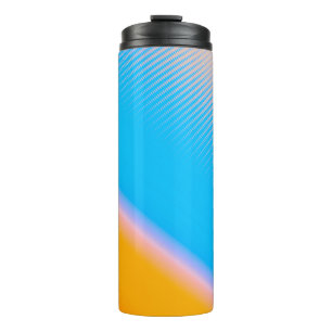 blurred image with gradient colours design in abst thermal tumbler