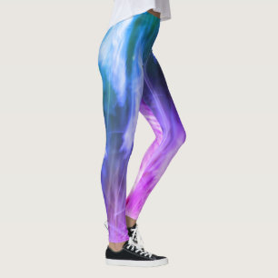 Blurred Motion Grass Nature Abstract Purple Pink Leggings