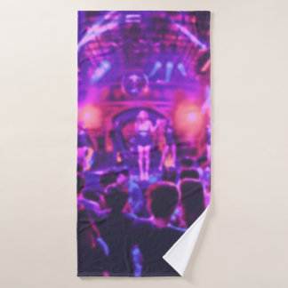 Blurred of club party in pastel color style on sof bath towel