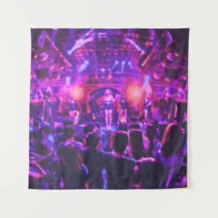 Blurred of club party in pastel color style on sof tapestry