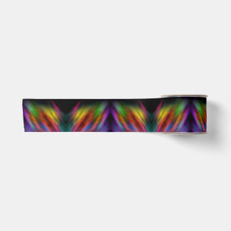 Blurred rainbow satin ribbon