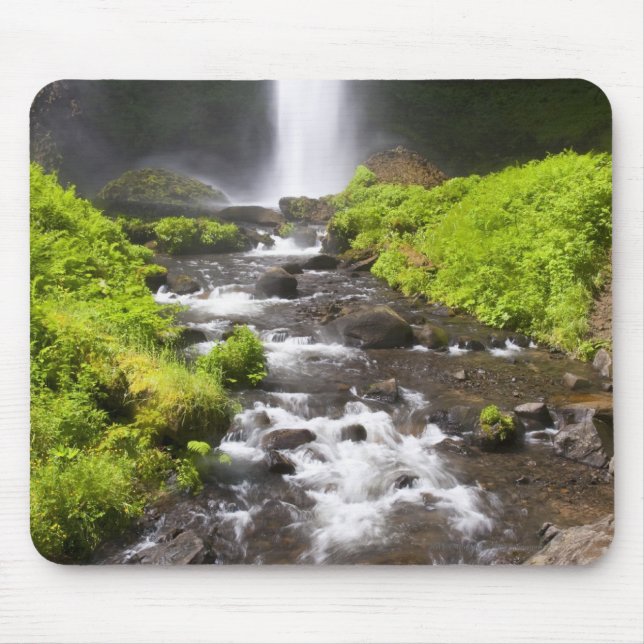 Blurred Waterfall and River Mouse Pad (Front)