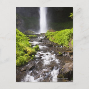 Blurred Waterfall and River Postcard